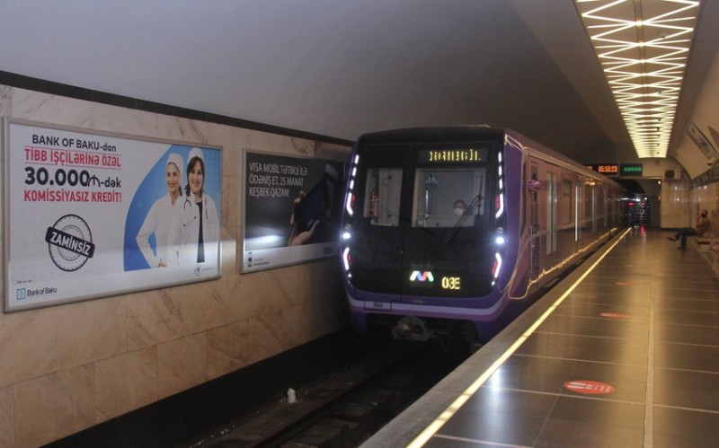 Bakı metrosunda qatarların hərəkəti 4 dəqiqə ləngiyib